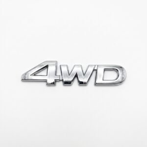 4WD Emblem Silver – Toyota Land Cruiser 100 (1998-2007)